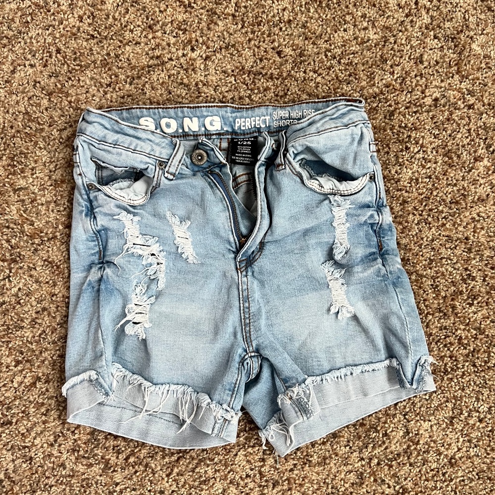 Super High Rise Jean Shorts